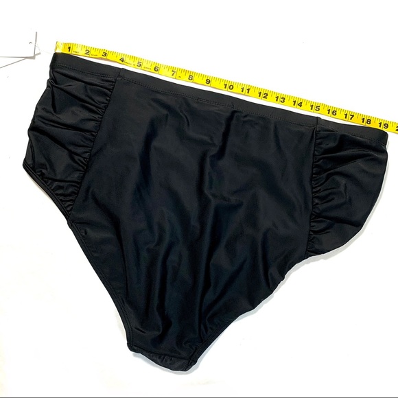Allure Ladies Ruched Swim Bottom Size 22-24 New With Tags - Picture 8 of 11